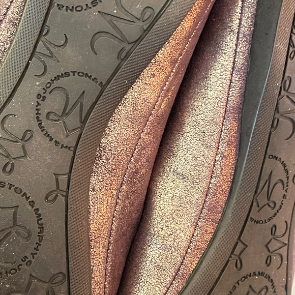Johnston & Murphy Metallic Brown Flats - Picture 4 of 6